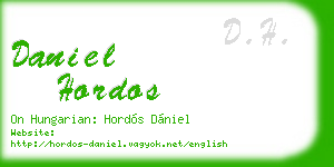 daniel hordos business card